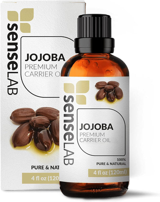 Natürliches Jojobaöl – 100 % reines Jojobaöl – kaltgepresstes Jojobaöl – Jojobaöl für das Haar – Jojobaöl für die Haut – Jojobaöl für die Nägel (120 ml)