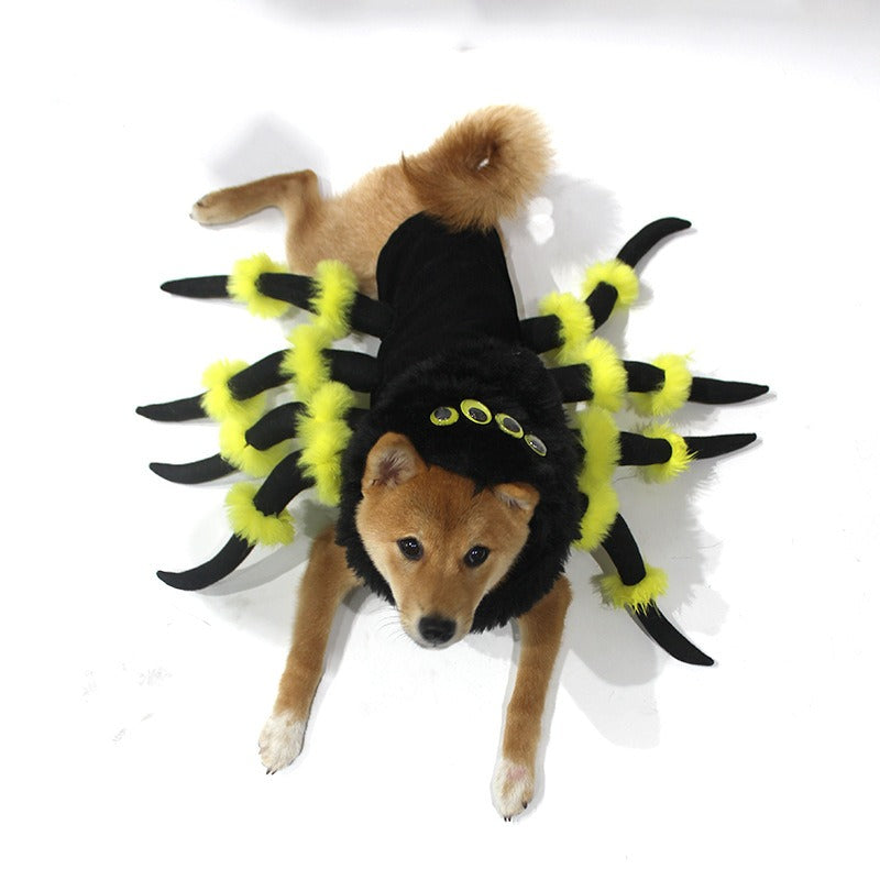 Neu Haustier Katze Spinne Transformation Kostüm Cosplay Hund Halloween lustige Hundekostüm