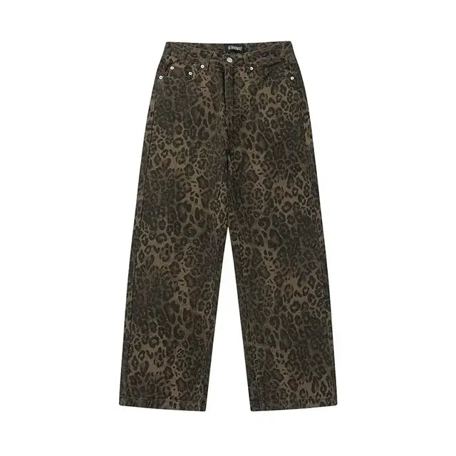 Women's Vintage Leopard Jeans