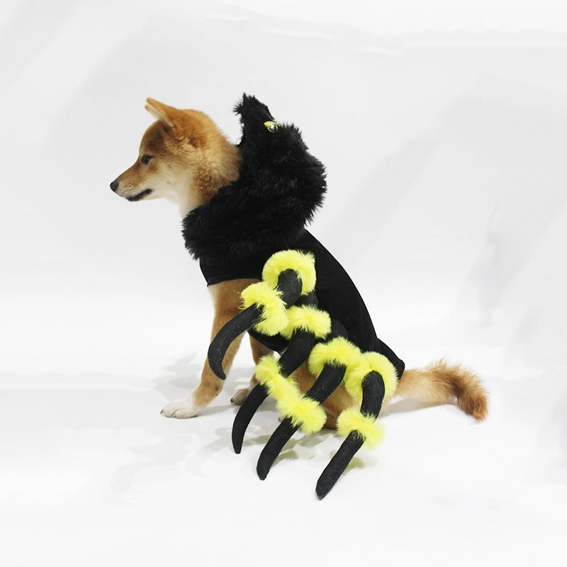 Neu Haustier Katze Spinne Transformation Kostüm Cosplay Hund Halloween lustige Hundekostüm