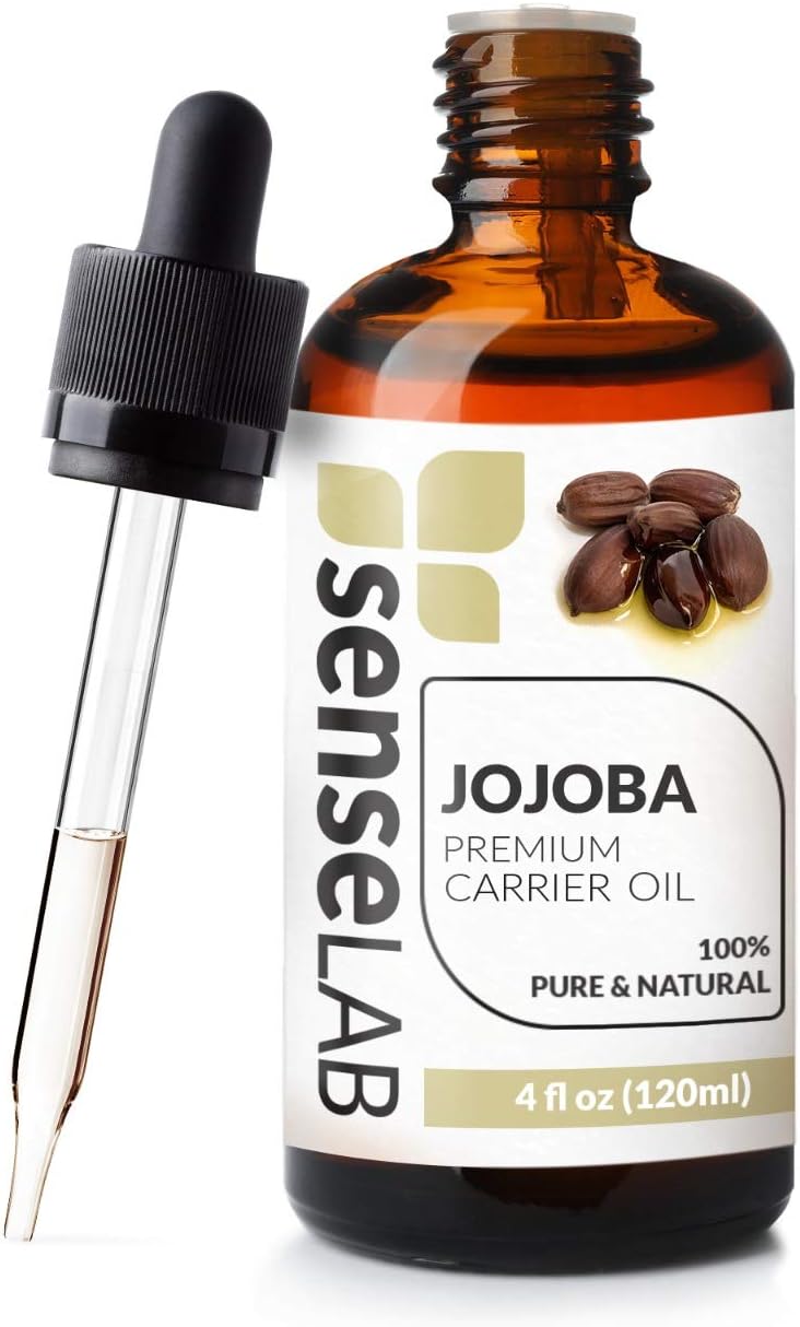 Natürliches Jojobaöl – 100 % reines Jojobaöl – kaltgepresstes Jojobaöl – Jojobaöl für das Haar – Jojobaöl für die Haut – Jojobaöl für die Nägel (120 ml)