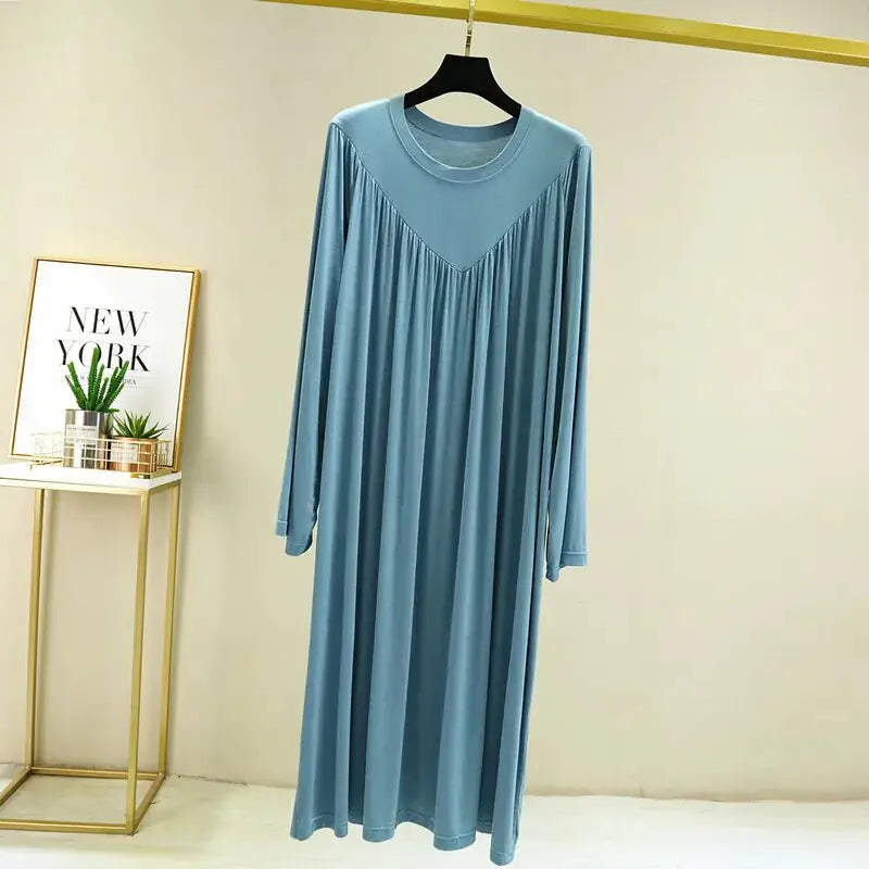 Summer Loose Long Home Wear Sleepwear Dresses