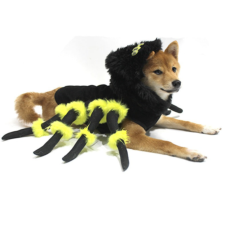 Neu Haustier Katze Spinne Transformation Kostüm Cosplay Hund Halloween lustige Hundekostüm