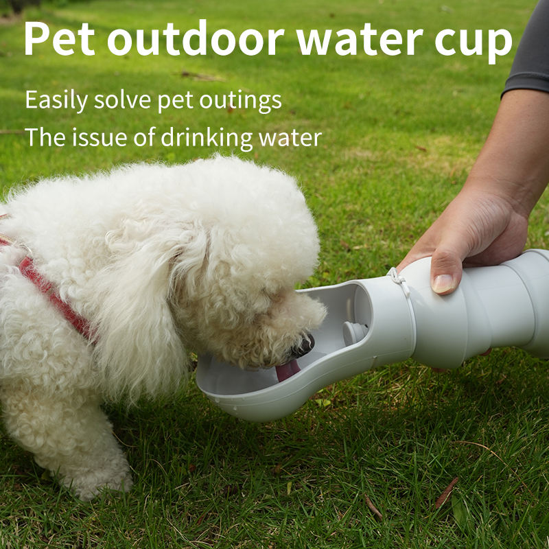 Silicone 550ml Pet Accessories Dog Mugs Products Foldable Dog Travel Water Dispenser Dog Water Bottle