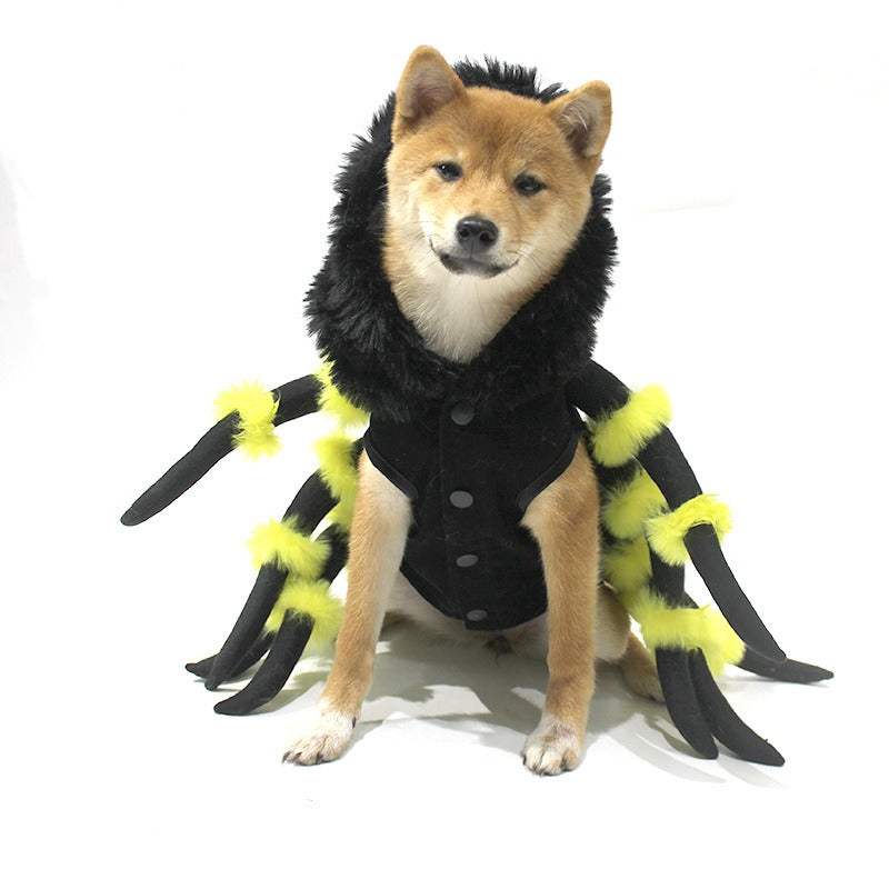 Neu Haustier Katze Spinne Transformation Kostüm Cosplay Hund Halloween lustige Hundekostüm