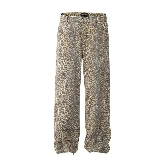 Women's Vintage Leopard Jeans