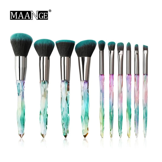 Professional Crystal Handle Makeup Brush Set