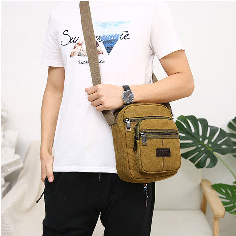 Umhängetasche Canvas Taschen Casual Schultertasche Handtasche Beutel Messenger Unisex