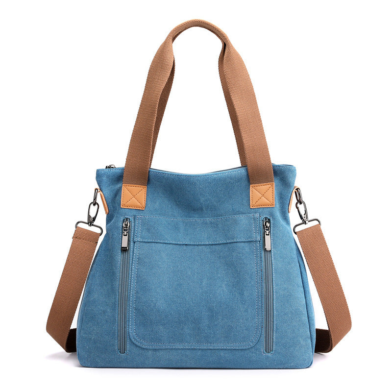 Women Totes All-match Portable Large-capacity Female Canvas Bag Female Casual Shoulder Bags