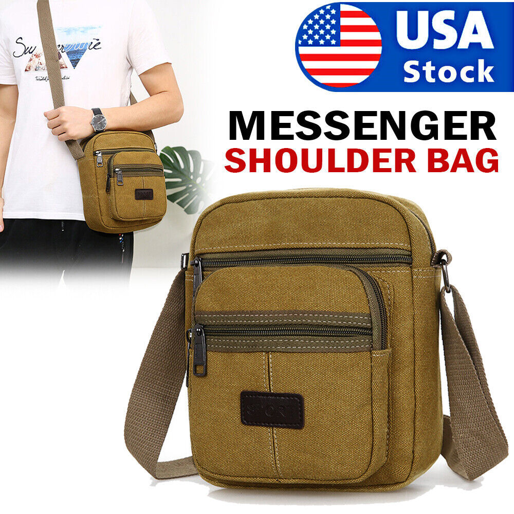 Umhängetasche Canvas Taschen Casual Schultertasche Handtasche Beutel Messenger Unisex