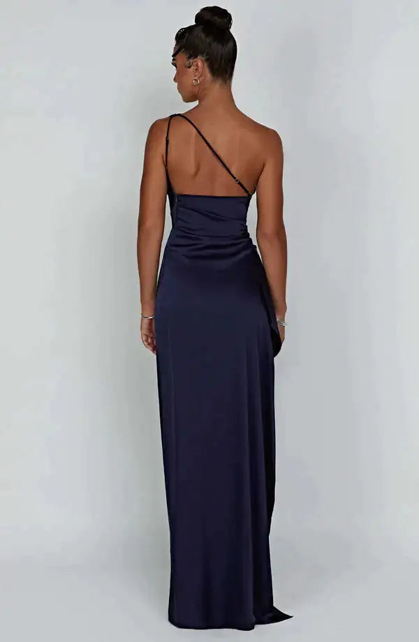 Satin One-Shoulder Prom Dresses