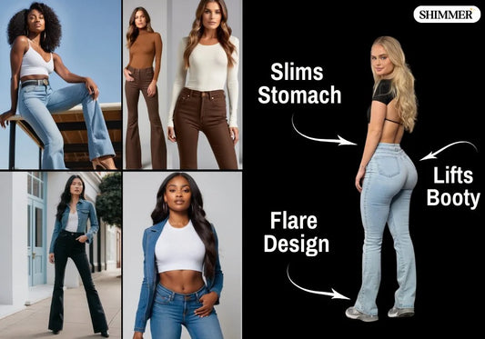 Shimmer Premium Flare Jeans