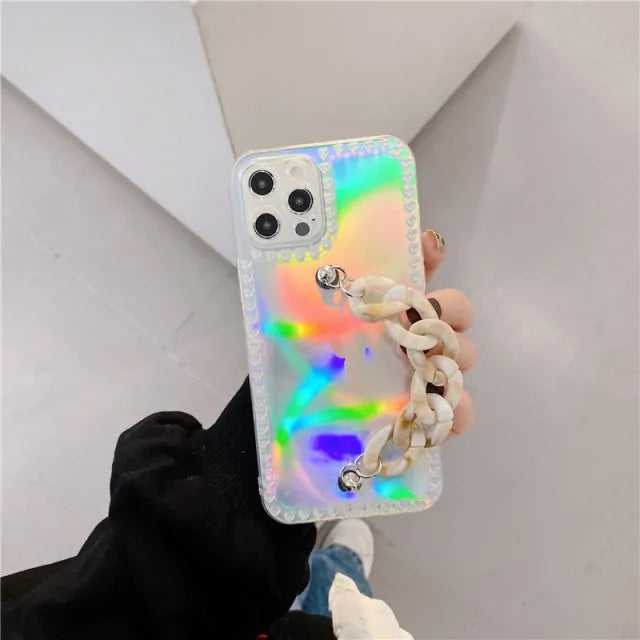 Transparent Bracelet Chain Phone Case for iPhone